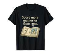 Score More Memories Than Runs Vintage Baseball Design T-Shirt