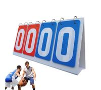Scoreboard Flipper, Table Top Made of PVC Stainless Steel Cardboard, Digital Style, Waterproof, for Football, Golf, Baseball, Basketball, Clear Manual Point Tracking Display for the