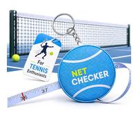 Scoring Right Net Checker Tennis Height measuring tape and keyring (Blue)