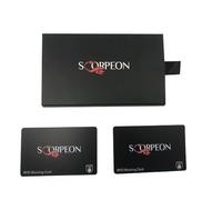 Scorpeon 2X RFID Blocking Card - Ultra Thin Contactless Card Protector for Wallet - Signal Blocker for Debit, Credit & Travel Cards - Anti-Theft Protection (13.56 MHz)