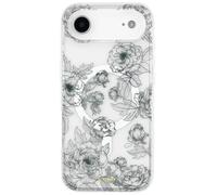SCORPIFY for iPhone 10 Air Case [Compatible with MagSafe] with Matte Queen of Flower Floral Design, Cute Clear Magnetic Phone Cover for Women Girls, [Non Yellowing] Black Slim Bumper