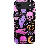 SCORPIFY for iPhone 17 Air Case [Compatible with MagSafe] with Gothic Halloween Phantom Carnival, Cute Pink Purple Magnetic Phone Cover Bumper for Women Girls, Glitter Sparkle Gold Pumpkin Spell