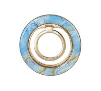 SCORPIFY Magnetic Phone Ring Holder Grip Compatible with MagSafe, Rotatable Finger Loop Kickstand, for iPhone 17, 16, 15, 14, 13, 12 Pro Max Plus, Cell Phone Stand Accessories - Icelandic Blue Marble