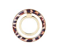 SCORPIFY Magnetic Phone Ring Holder Grip Compatible with MagSafe, Stylish Finger Loop Kickstand, for iPhone 17, 16, 15, 14, 13, 12 Pro Max Plus, Cell Phone Stand Accessories - Leopard Fur Print