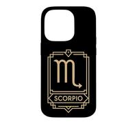 Scorpio Art Deco Zodiac Graphic Case for iPhone 14 Pro