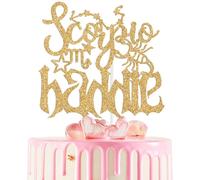 Scorpio Baddie Cake Topper, Big Scorpio Energy, 12 Constellation Zodiac Scorpio Theme Birthday Baby Shower Party Decorations Supplies Gold Glitter