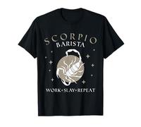 Scorpio Barista Birthday Shirt, Zodiac Sign for Men & Women T-Shirt