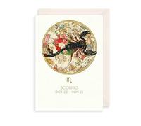 Scorpio Birthday Card Zodiac Star Sign Horoscope - Illustrated Greeting Card