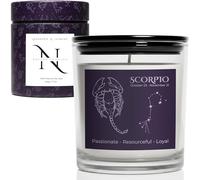 Scorpio Candle Birthday Presents for Women Soy Wax 220g - Lavander & Jasmine Scented Candle Set Auntie Ladies Gifts for Women Candles Gift for Sister Girlfriend Mum Aunt - Natura Candles