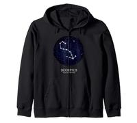 Scorpio Constellation Of The Zodiac Scorpius Star Astrology Zip Hoodie