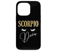Scorpio Diva Zodiac Glam Astrology Design Case for iPhone 13 Pro