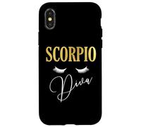 Scorpio Diva Zodiac Glam Astrology Design Case for iPhone X/XS