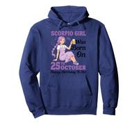Scorpio Girl Was Born On 25th October Happy Birthday To Me Pullover Hoodie
