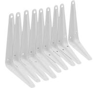 Scorpio Hardware 10 Pack London Shelf Brackets 6 X 5" Inches White Wall Mounted Shelve Brackets, Book Shelf Bracket, Floating Shelve Bracket
