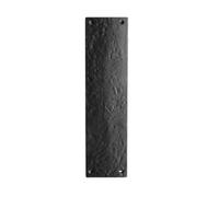 SCORPIO HARDWARE Black Antique CAST Iron Heavy Large Letter Postal Plate I Door Finger Push Plate (Finger Plate)