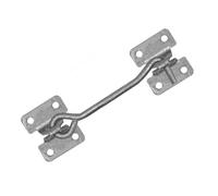 SCORPIO HARDWARE® Cabin Hook Eye Latch Gate, Heavy Duty 4 Mounting Points Bracket, Barn Door Lock Latch, Window Hook Lock for Sliding Door, Outdoor, Window, Cabinet (Galvanised, 24 Inch)