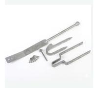 SCORPIO HARDWARE® Field Gate Spring Fastener Latch Set 600mm 24" Catch Galvanised Heavy Duty with Fixings