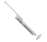 SCORPIO HARDWARE® Garage Gate Drop Bolt, Bow Handle Bolt, Monkey Tail Bolt, Garage Bolt with Closed Keep, Cane Type to Secure Large Gates (Galvanised, Monkey Tail Bolt - 24")