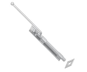 SCORPIO HARDWARE® Garage Gate Drop Bolt, Bow Handle Bolt, Monkey Tail Bolt, Garage Bolt with Closed Keep, Cane Type to Secure Large Gates (Galvanised, Monkey Tail Bolt - 24")