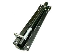 SCORPIO HARDWARE Heavy Duty Straight Tower Bolt Garden Shed Gate Barrel Bolt Black Bzp 3" - 12" (Black, 12")