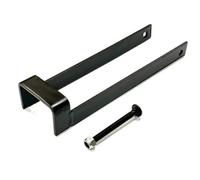 SCORPIO HARDWARE Heavy Duty Throw Over Loop Gate Latch 12", 14" for 3" Wide Farm Field Gate (Black, 12")