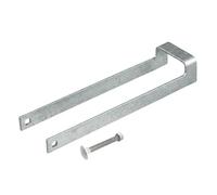 SCORPIO HARDWARE Heavy Duty Throw Over Loop Gate Latch 12" Black Galvanised for 2" Wide Farm Field Gate (Galvanised)