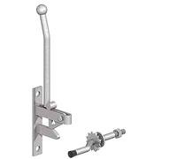 SCORPIO HARDWARE Hunting Type Self Locking Auto Gate Catch Latch Galvanised with Striker
