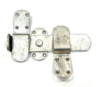 SCORPIO HARDWARE Kick Over Stable Gate Latch Heavy Duty Door Catch Black (Galvanised)