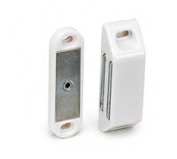 SCORPIO HARDWARE® Magnetic Catches Heavy Duty 40mm, 60mm White for Kitchen Wardrobe Magnets Door Closers Magnet Closure (60mm)