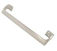 SCORPIO HARDWARE Oval Grip Cranked Door Pull Handle 229 mm (9") Solid Brass or Aluminium (Satin Anodised Aluminium)