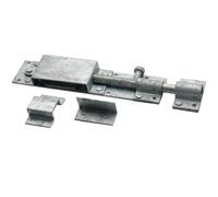 SCORPIO HARDWARE® Pig Bolt Latch Lock 6" (150mm) Galvanised for Farm Gates, Stables Auto Locking Animal Horse Security Latch Bolts