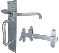 SCORPIO HARDWARE® Suffolk Latch, Garden Gate Latch for Wooden Gates Black Bright Zinc, Galvanised, Ideal Garden Gate & Door Latch for Keeping Gates Shut, Heavy Duty Garden Gate Latches (Bright Zinc)