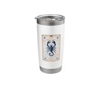Scorpio Horoscope Tarot Card Zodiac Symbol Card Scorpio Stainless Steel Insulated Tumbler
