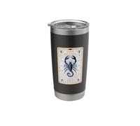 Scorpio Horoscope Tarot Card Zodiac Symbol Card Scorpio Stainless Steel Insulated Tumbler