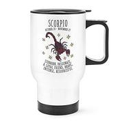 Scorpio Horoscope Travel Mug Cup with Handle