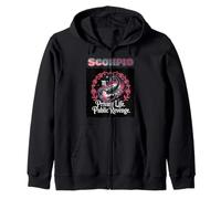 Scorpio Mood - Private Life Public Revenge Statement Design Zip Hoodie