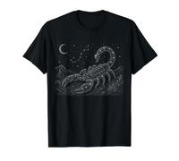 Scorpio Nature Lover Starry Sky Vintage Wildlife Graphic Value Graphic T-Shirt, Men, Black, S