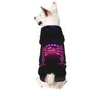 Scorpio Neon Horoscope Circle Basic Dog Hoodie, Dog Clothes for Puppy Kitten Small Medium Dogs Cats