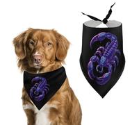 Scorpio Scorpion Printed Dog Bandanas Pet Scarf Triangle Adjustable Kerchief Accessories for Cat Dog