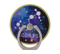Scorpio Star Sign Zodiac Phone Ring Holder Grip Finger 360 Mount Stand Mobile Universal Loop for All Smartphones