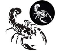 Scorpio Sticker Scorpio Sticker Constellation Horoscope Waterproof Car Sticker Scorpion Pattern Car Body Self-Adhesive Car Vinyl Sticker