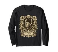 Scorpio Vintage Engraving Graphic Long Sleeve T-Shirt