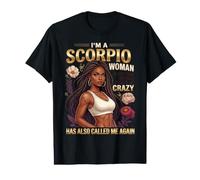 Scorpio Woman Zodiac Funny Birthday Black Queen Crazy Value Graphic T-Shirt