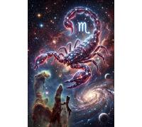 Scorpio Zodiac 1000 Piece Wooden Jigsaw Puzzle,Gift Idea,Stress Relief,Whimsical Challenge,Wood,Adults & Kids 14+,Home Wall Decor,Educational Toy (75x50cm)