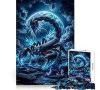 Scorpio Zodiac 1000 Pieces Jigsaw Puzzles for Adults Memory Boost Home Pastime Image Assembly Wall Art Decor (50x75cm)