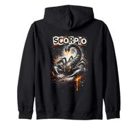 Scorpio zodiac an scorpion astrology halloween power Zip Hoodie