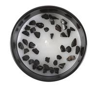 Scorpio Zodiac Candle with Black Oudh Fragrance and Obsidian Chip Gemstone - Spiritual Grounding and Protection Purpose