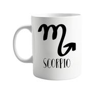 Scorpio Zodiac Sign 11oz Ceramic Mug - Unique Scorpio Astrology Design with The Symbol, Traits, and Constellation - Perfect for Daily Use, Coffee, Tea, and Astrology Enthusiasts