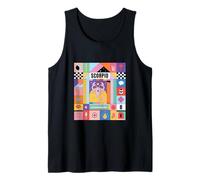 Scorpio Zodiac Sign Bauhaus Style - Modern Astrology Art Tank Top