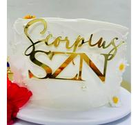 Scorpio Zodiac Sign Cake Topper,Scorpio Season Energy/12 Zodiac Constellation Theme Birthday Cake Decor,October/November Decorations for Wedding Birthday baby showers Party Decoration
